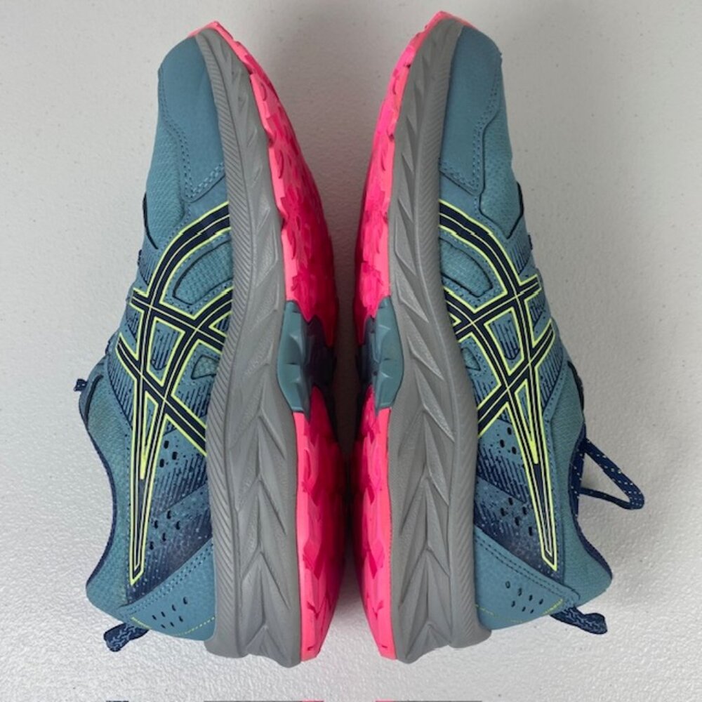 Asics Women’s Gel Venture 9 Running/Walking Shoes Gray Turquoise Pink Size 10